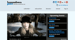 Desktop Screenshot of kuumbwajazz.org